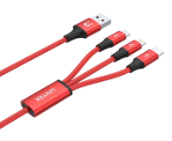 UNITEK 3-in-1 USB - USB-C/microUSB/Lightning, 1,2m; C4049RD - 458692 - zdjęcie 2